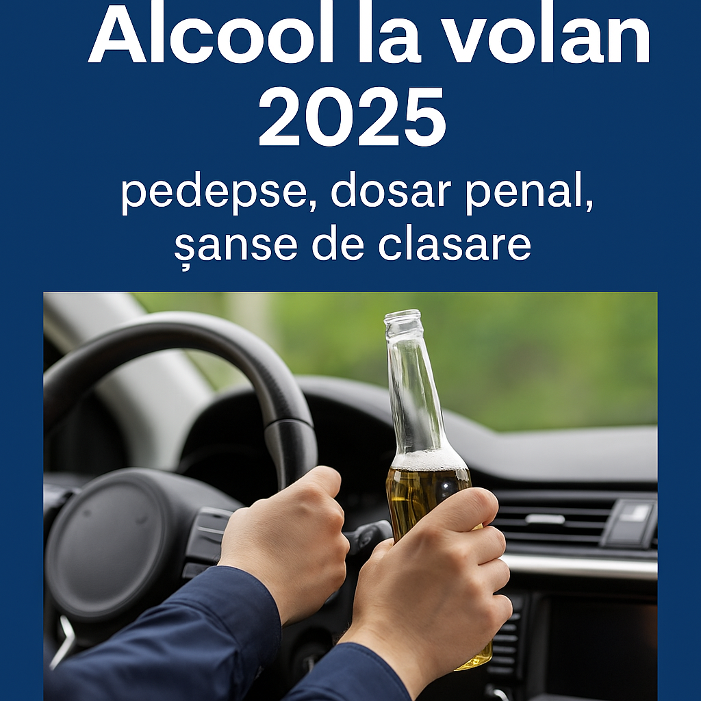Alcool la volan 2025 – pedepse, dosar penal, șanse reale de clasare